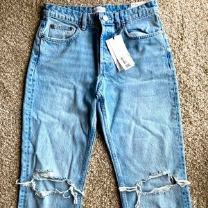 ZARA Mid-Rise Full Length Jeans